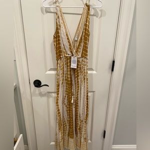 Burnt yellow swim coverup